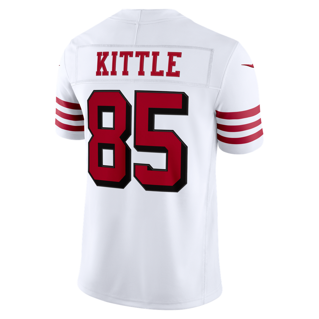 Men's San Francisco 49ers George Kittle Nike White Alternate Vapor F.U.S.E. Stitched Limited Jersey