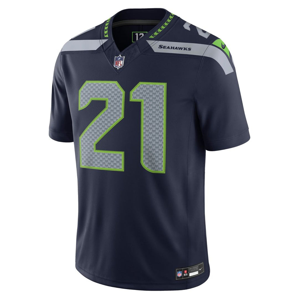 Men's Seattle Seahawks Devon Witherspoon Nike College Navy Team Vapor F.U.S.E. Stitched Limited Jersey