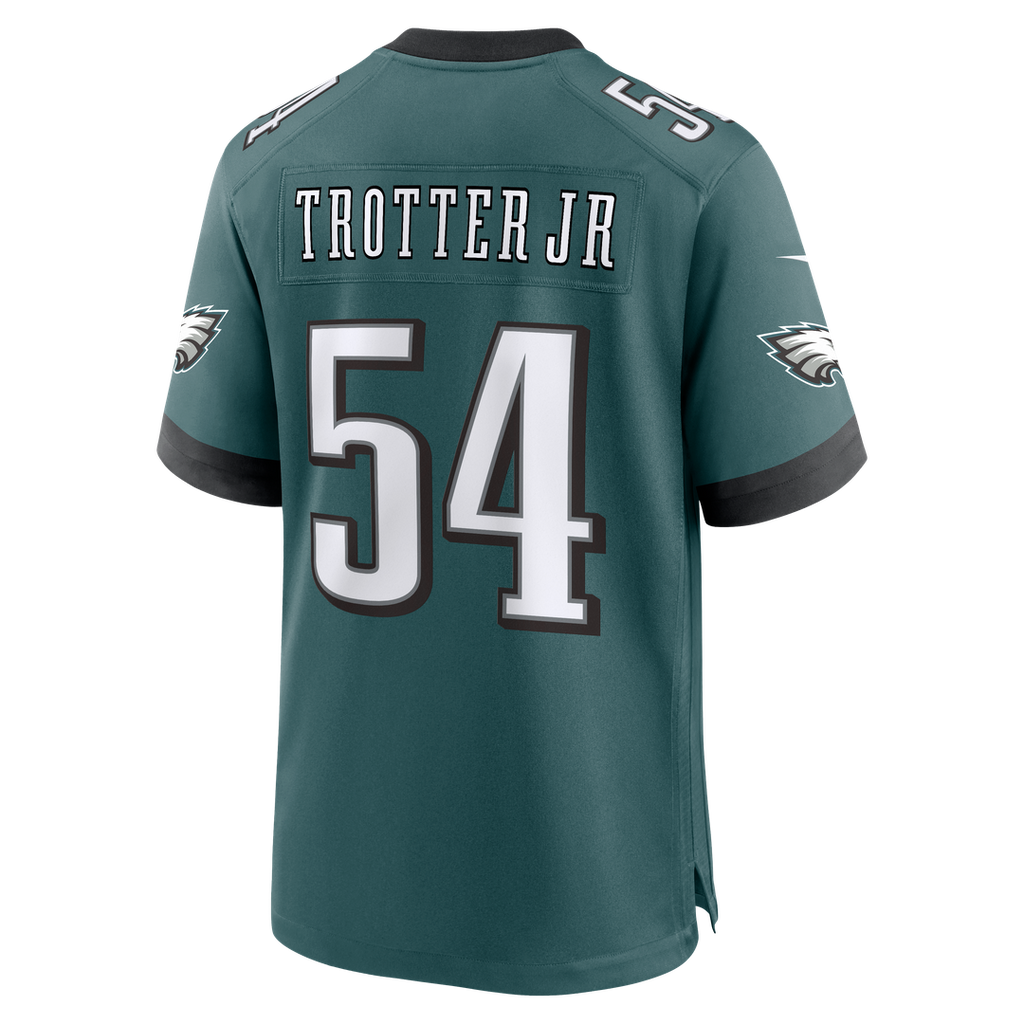 Men's Philadelphia Eagles Jeremiah Trotter Jr. Nike  Midnight Green Team Game Jersey
