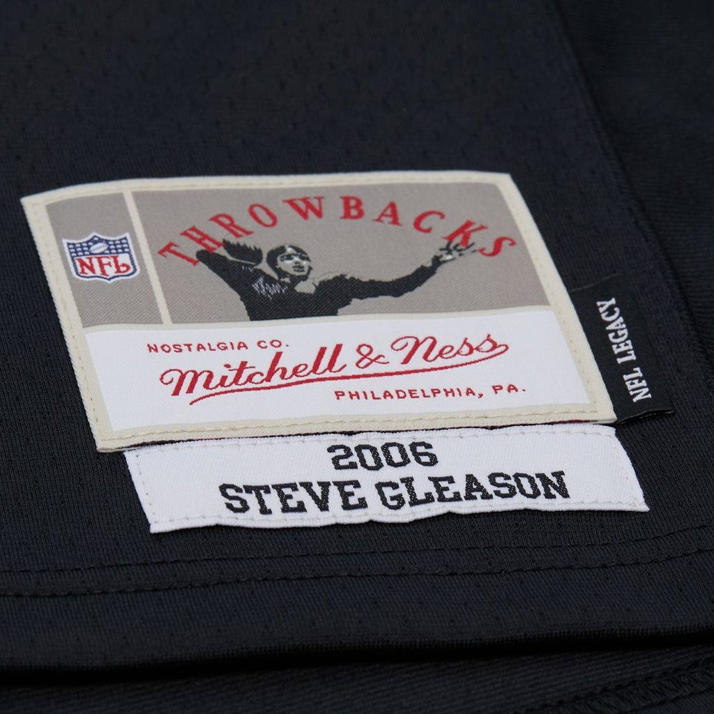 Men's New Orleans Saints Steve Gleason Mitchell & Ness Black Legacy Replica Jersey