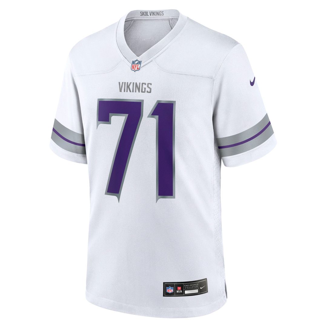Men's Minnesota Vikings Christian Darrisaw Nike  White Alternate Game Jersey