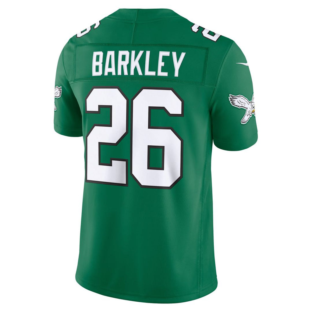 Men's Philadelphia Eagles Saquon Barkley Nike Black Alternate Vapor F.U.S.E. Stitched Limited Jersey