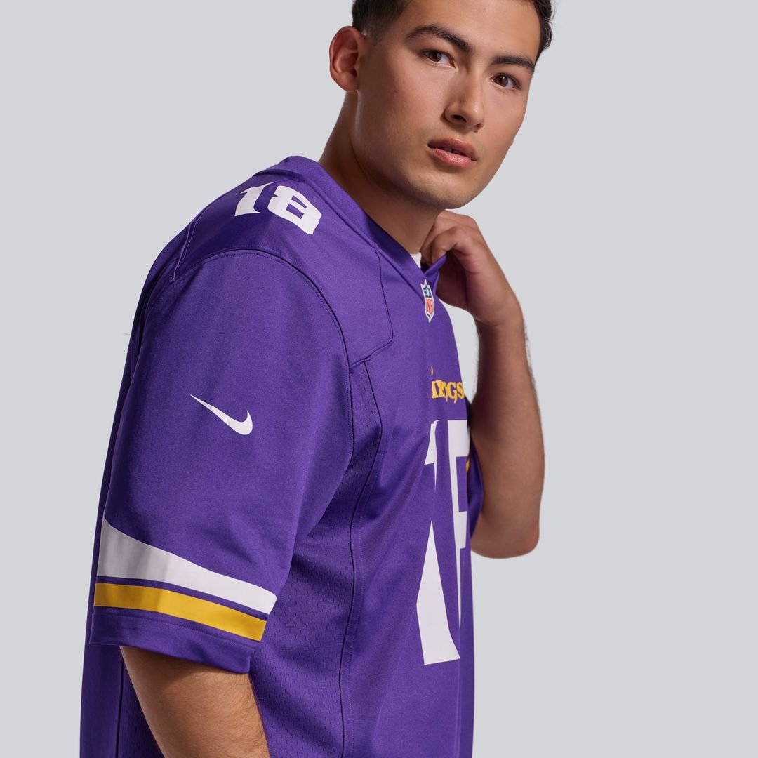 Men's Minnesota Vikings Justin Jefferson Nike White Game Player Jersey