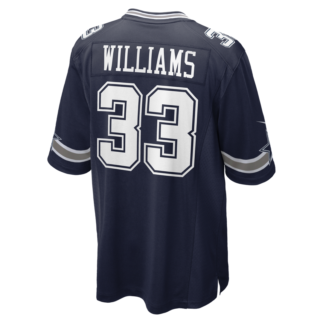 Men's Dallas Cowboys Javonte Williams Nike Navy Team Game Jersey
