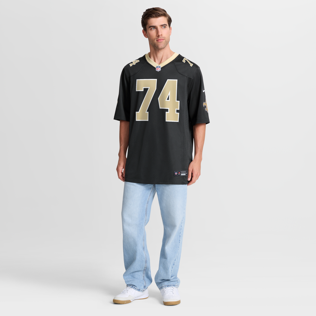 Men's New Orleans Saints Xavier Truss Nike  Black Team Game Jersey