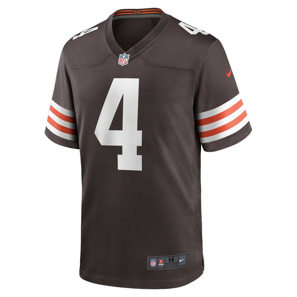 Men's Cleveland Browns Deshaun Watson Nike White Game Jersey