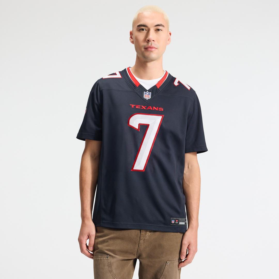 Men's Houston Texans C.J. Stroud Nike Navy Team Vapor F.U.S.E. Stitched Limited Jersey
