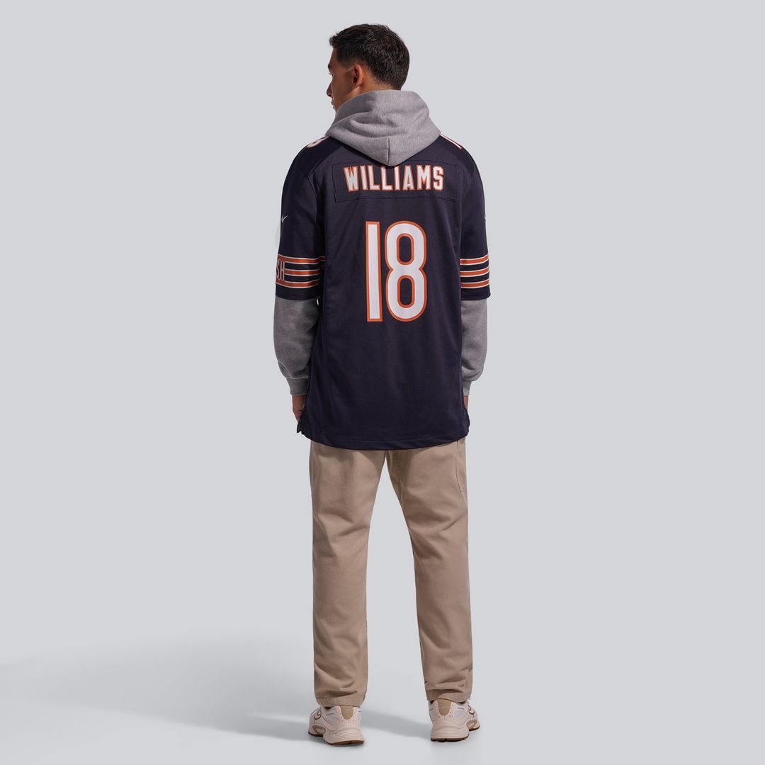 Men's Chicago Bears Caleb Williams Nike Navy  Player Game Jersey
