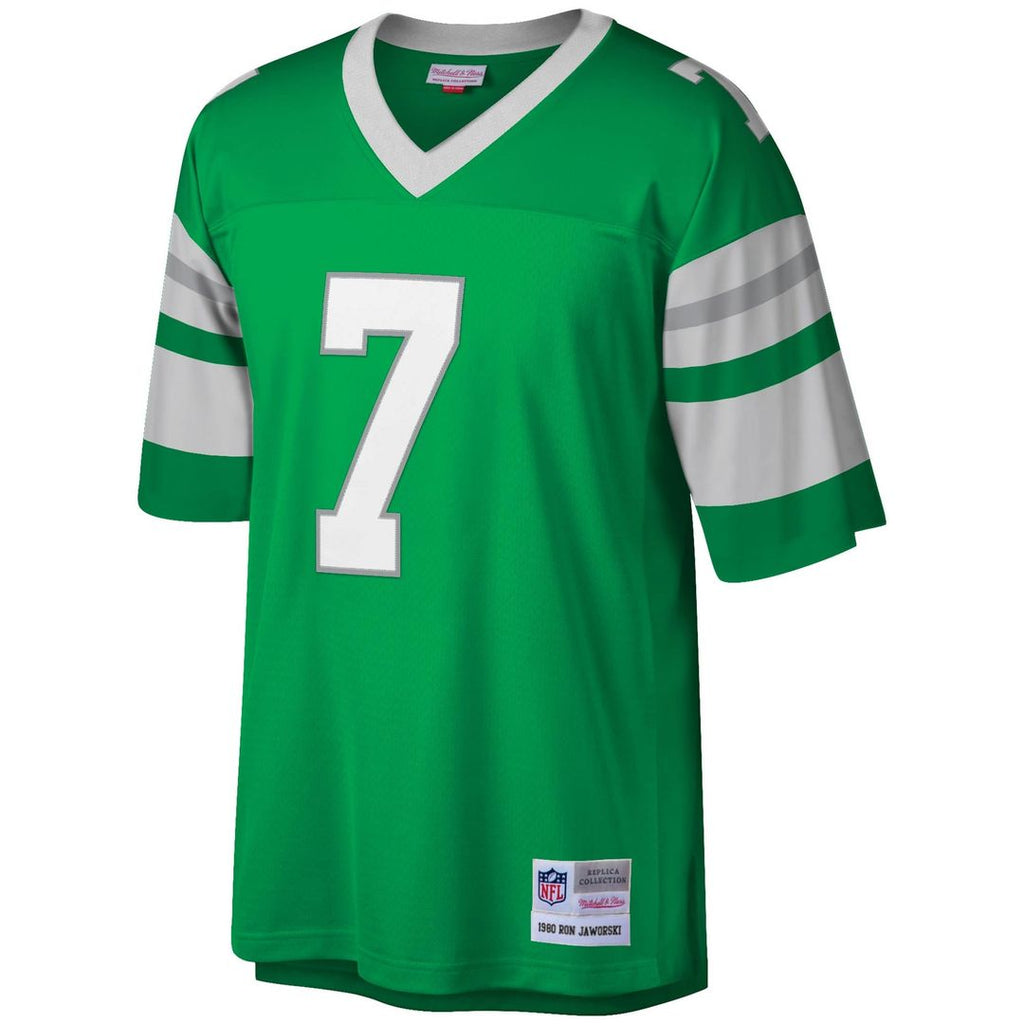 Men's Philadelphia Eagles Ron Jaworski Mitchell & Ness Kelly Green Legacy Replica Jersey