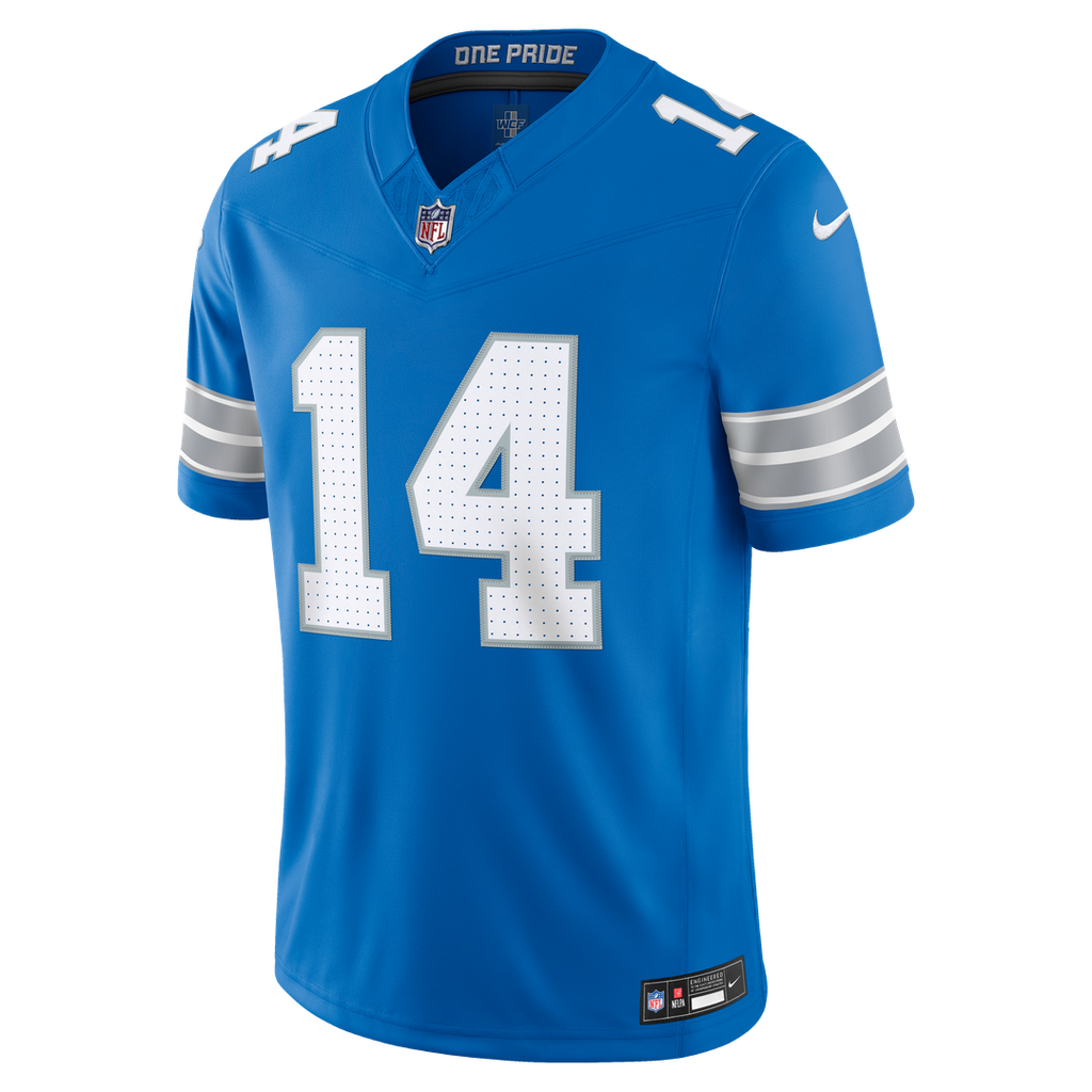 Men's Detroit Lions Amon-Ra St. Brown Nike White Vapor F.U.S.E. Stitched Limited Jersey