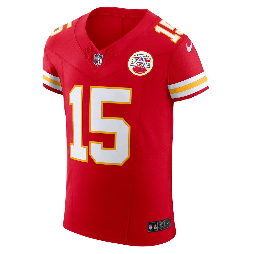 Men's Kansas City Chiefs Patrick Mahomes Nike Red Team Vapor F.U.S.E. Elite Jersey