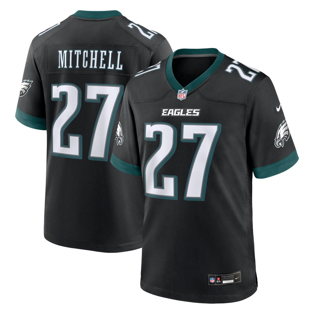 Men's Philadelphia Eagles Quinyon Mitchell Nike White Game Jersey