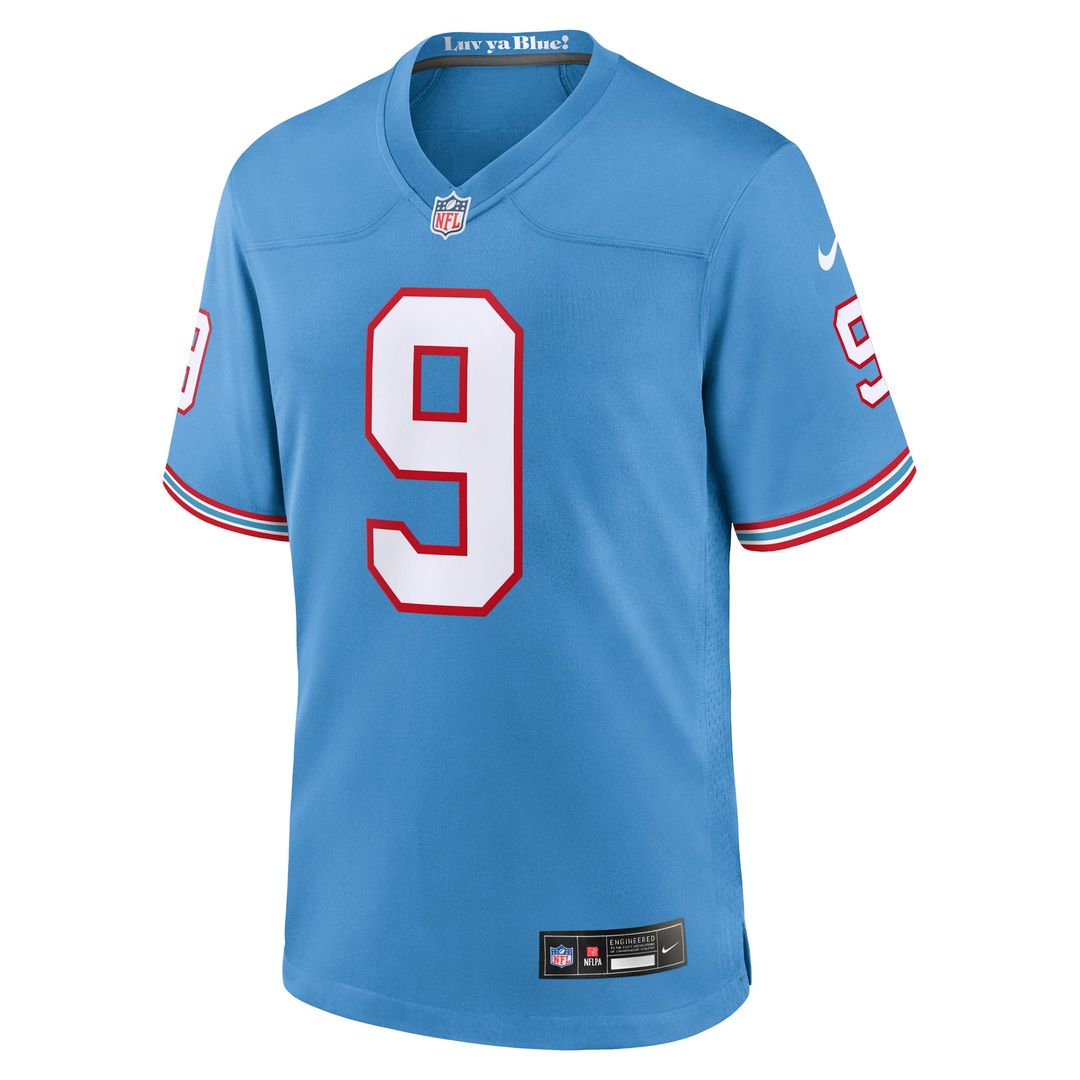 Men's Tennessee Titans Steve McNair Nike Light Blue Retired Player Alternate Game Jersey