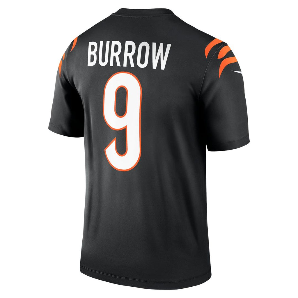 Men's Cincinnati Bengals Joe Burrow Nike Black Legend Player Performance Top