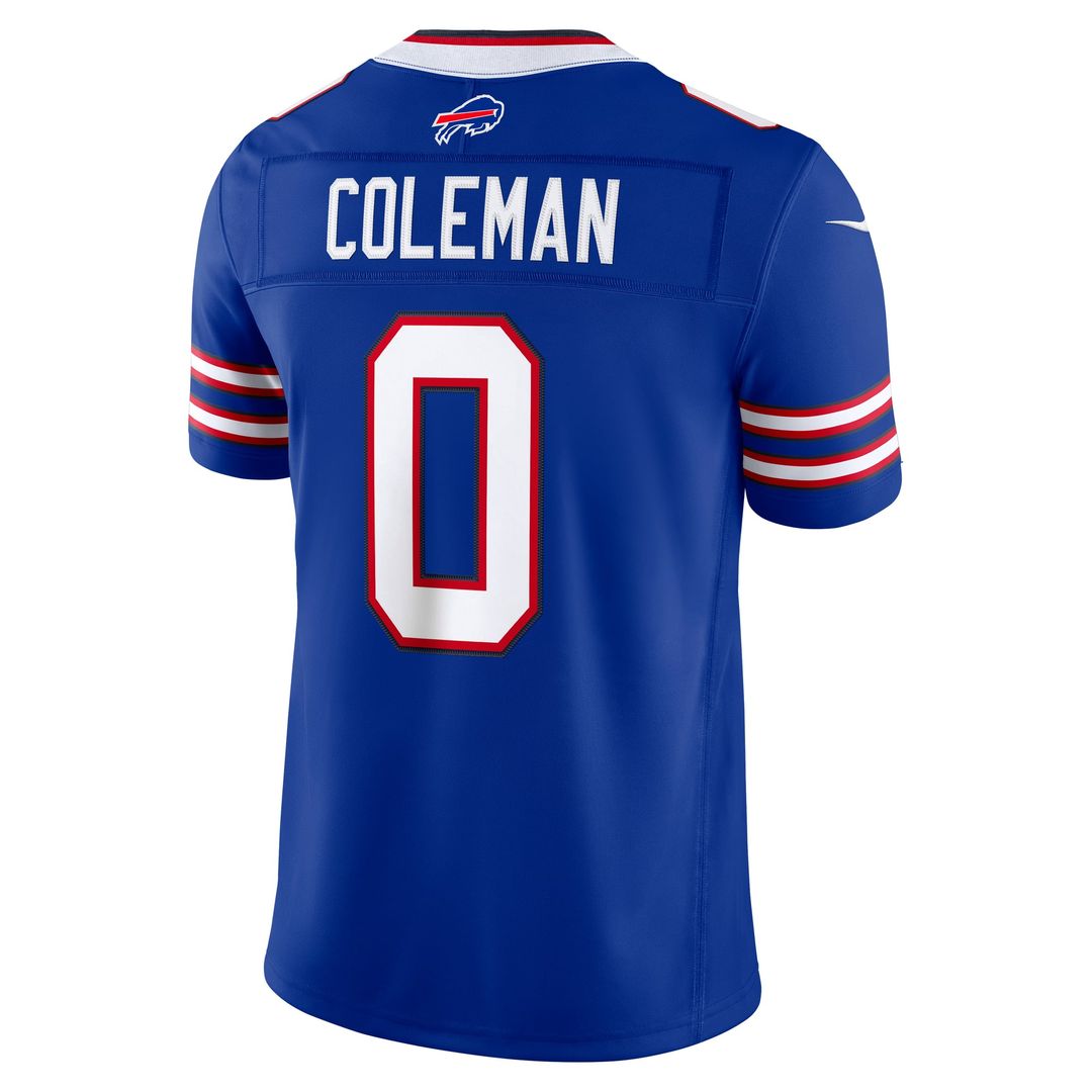 Men's Buffalo Bills Keon Coleman Nike Gray Nickel City Vapor F.U.S.E. Stitched Limited Jersey