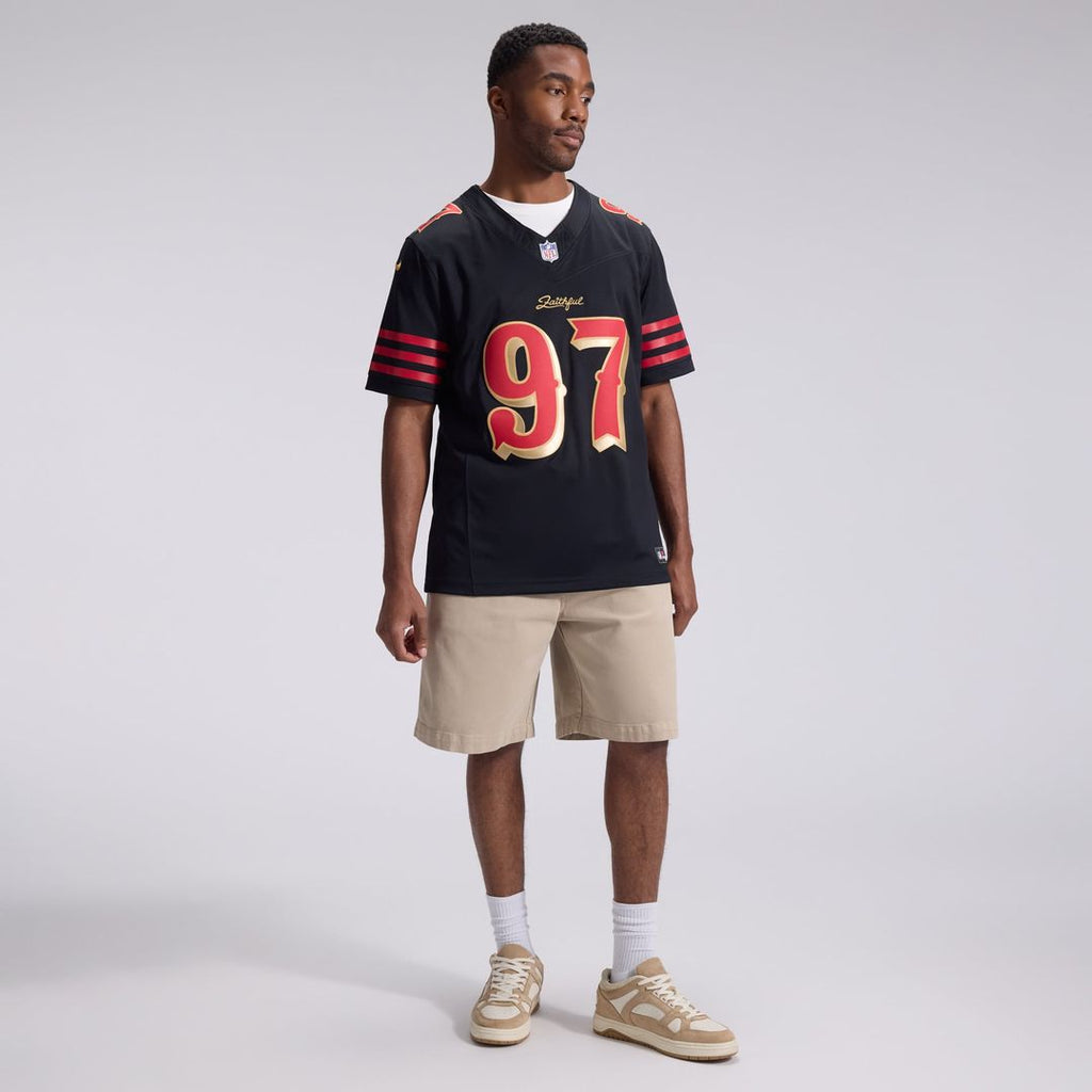 Men's San Francisco 49ers Nick Bosa Nike Black Rivalries Collection Stitched Limited Jersey