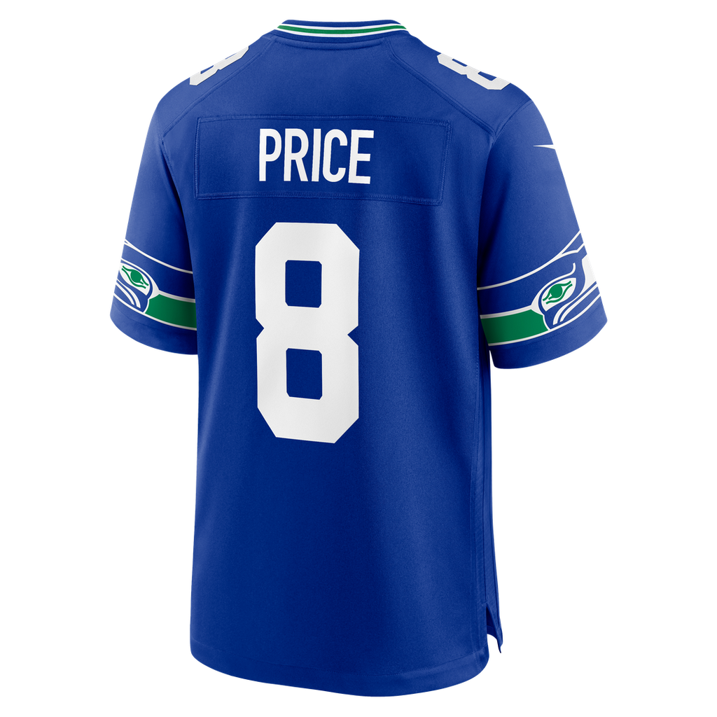 Men's Seattle Seahawks Jadarian Price Nike College Navy Team Game Jersey