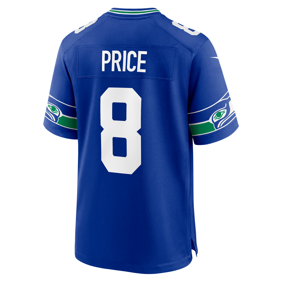 Men's Seattle Seahawks Jadarian Price Nike College Navy Team Game Jersey