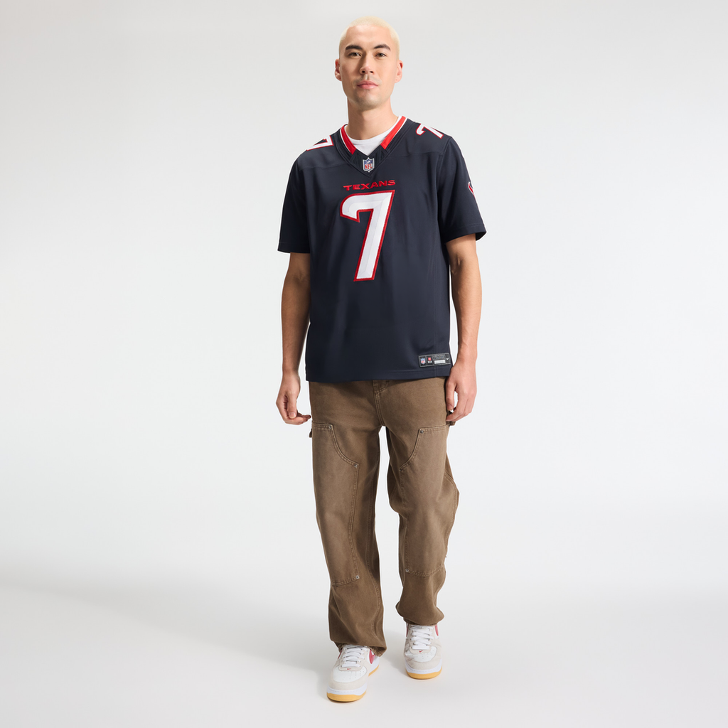 Men's Houston Texans C.J. Stroud Nike Navy Team Vapor F.U.S.E. Stitched Limited Jersey