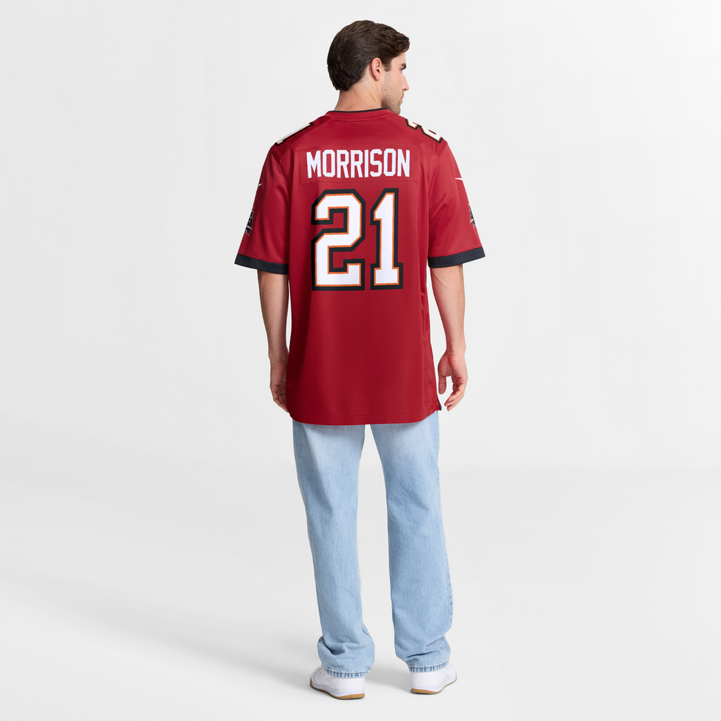Men's Tampa Bay Buccaneers Benjamin Morrison Nike  Red Team Game Jersey