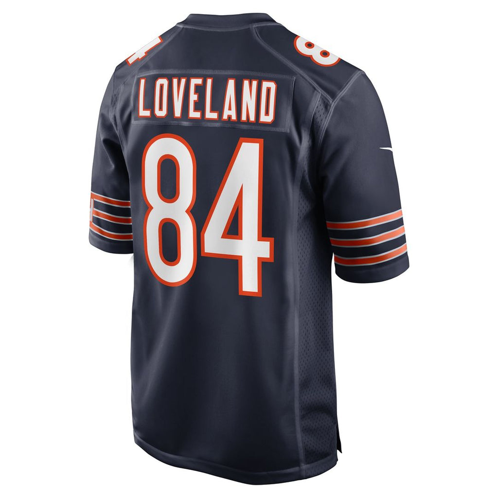 Men's Chicago Bears Colston Loveland Nike Navy Team Game Jersey