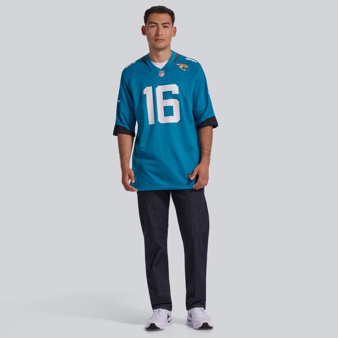 Men's Jacksonville Jaguars Trevor Lawrence Nike Teal Home Game Jersey