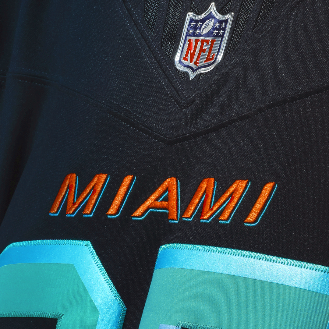 Men's Miami Dolphins Dan Marino Nike Navy Rivalries Collection Stitched Limited Jersey