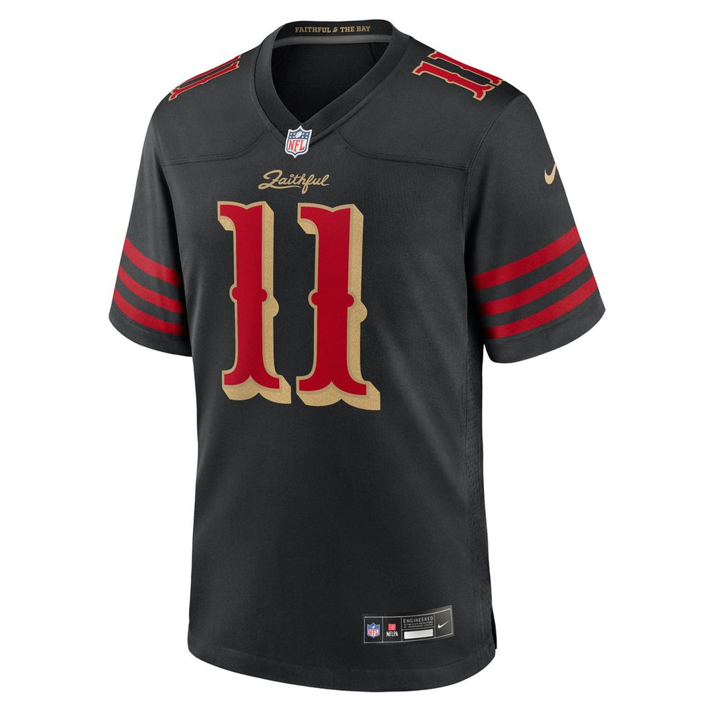 Men's San Francisco 49ers Brandon Aiyuk Nike Black Rivalries Collection Game Jersey