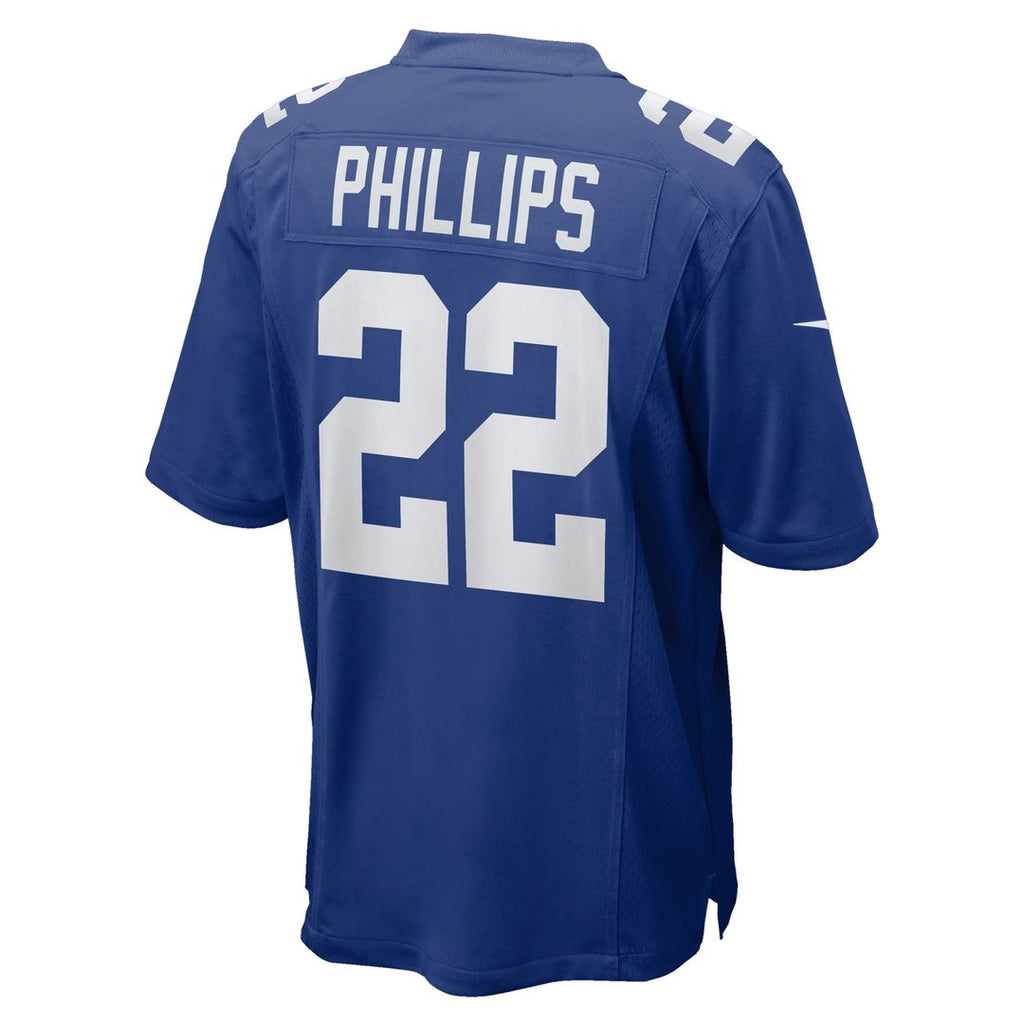 Men's New York Giants Dru Phillips Nike  Royal Team Game Jersey