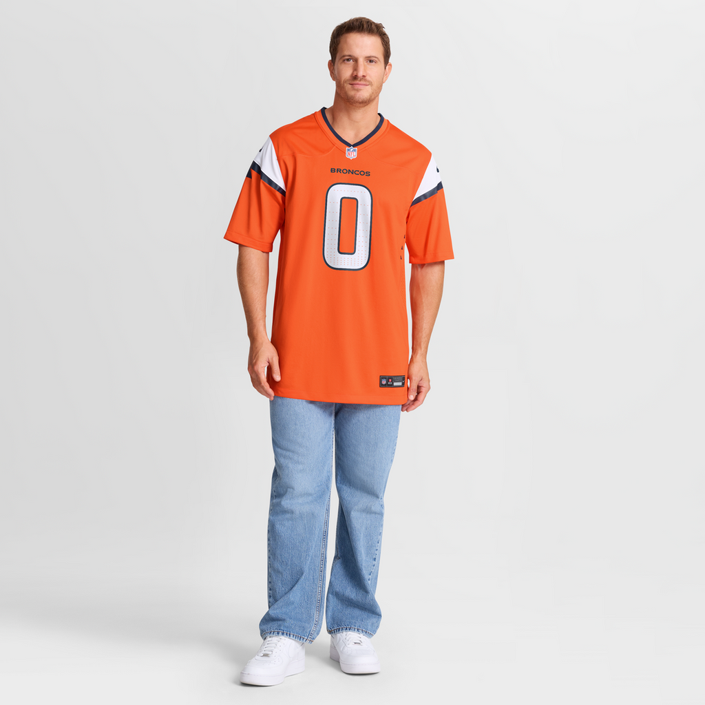 Men's Denver Broncos Jonathon Cooper Nike  Orange Team Game Jersey