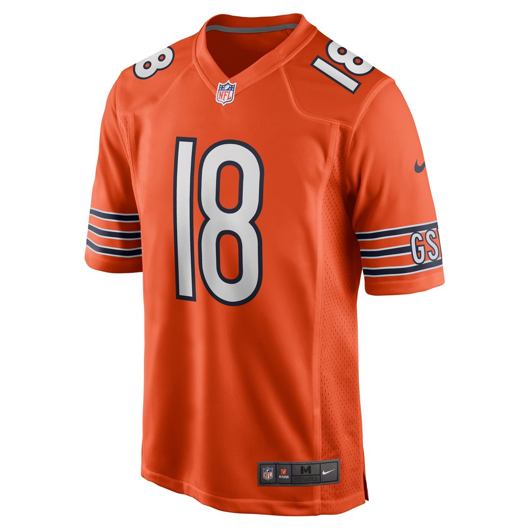 Men's Chicago Bears Caleb Williams Nike Orange Alternate  Player Game Jersey
