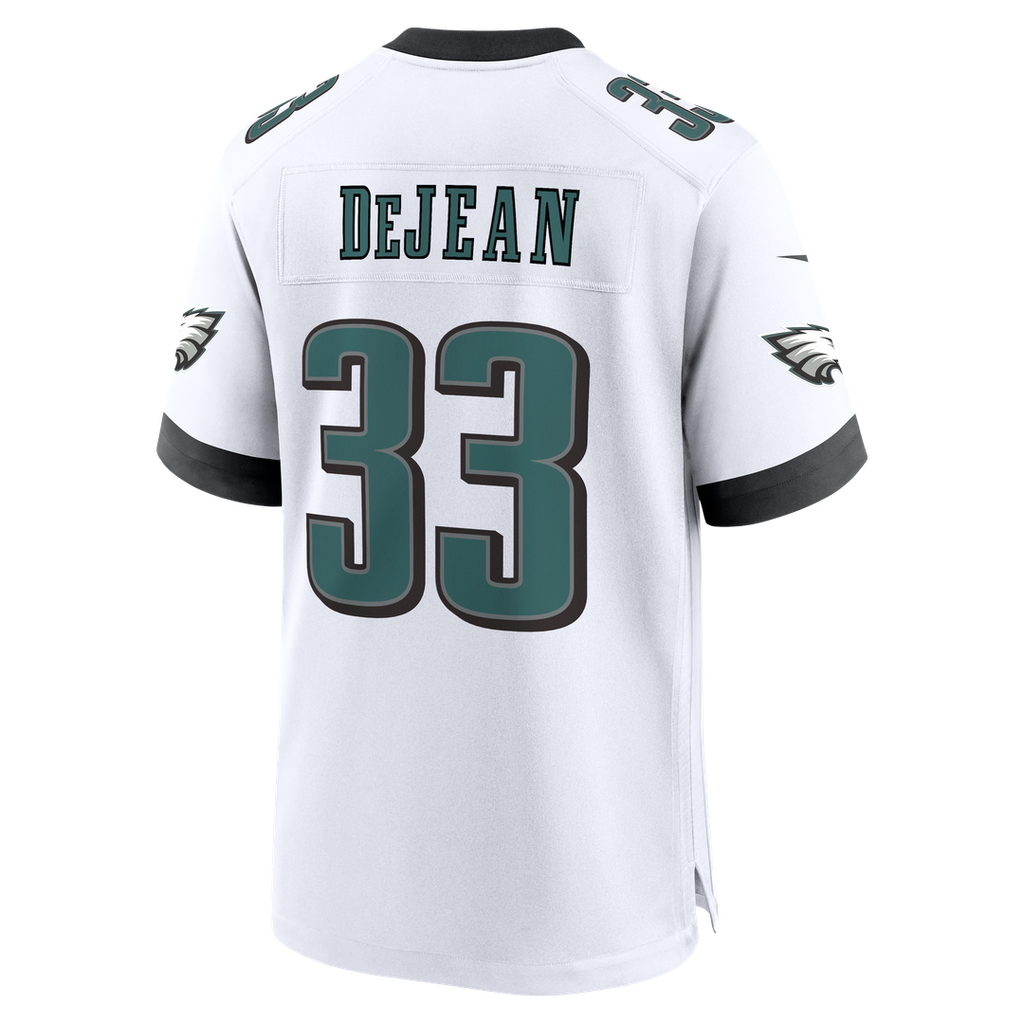 Men's Philadelphia Eagles Cooper DeJean Nike  White Game Jersey