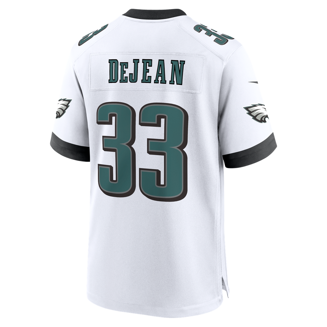 Men's Philadelphia Eagles Cooper DeJean Nike  White Game Jersey