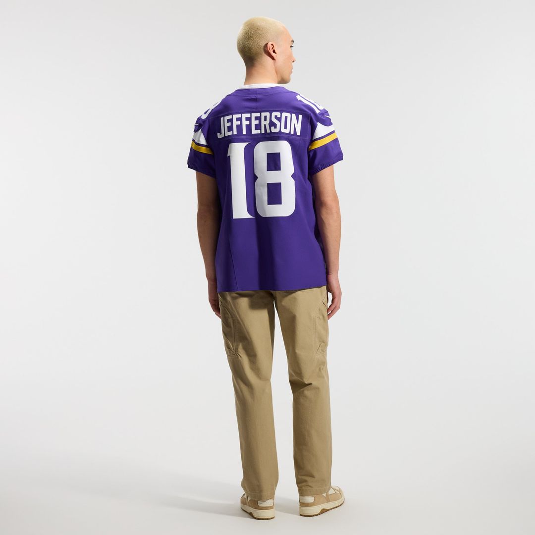 Men's Minnesota Vikings Justin Jefferson Nike Purple Team Vapor F.U.S.E. Elite Jersey