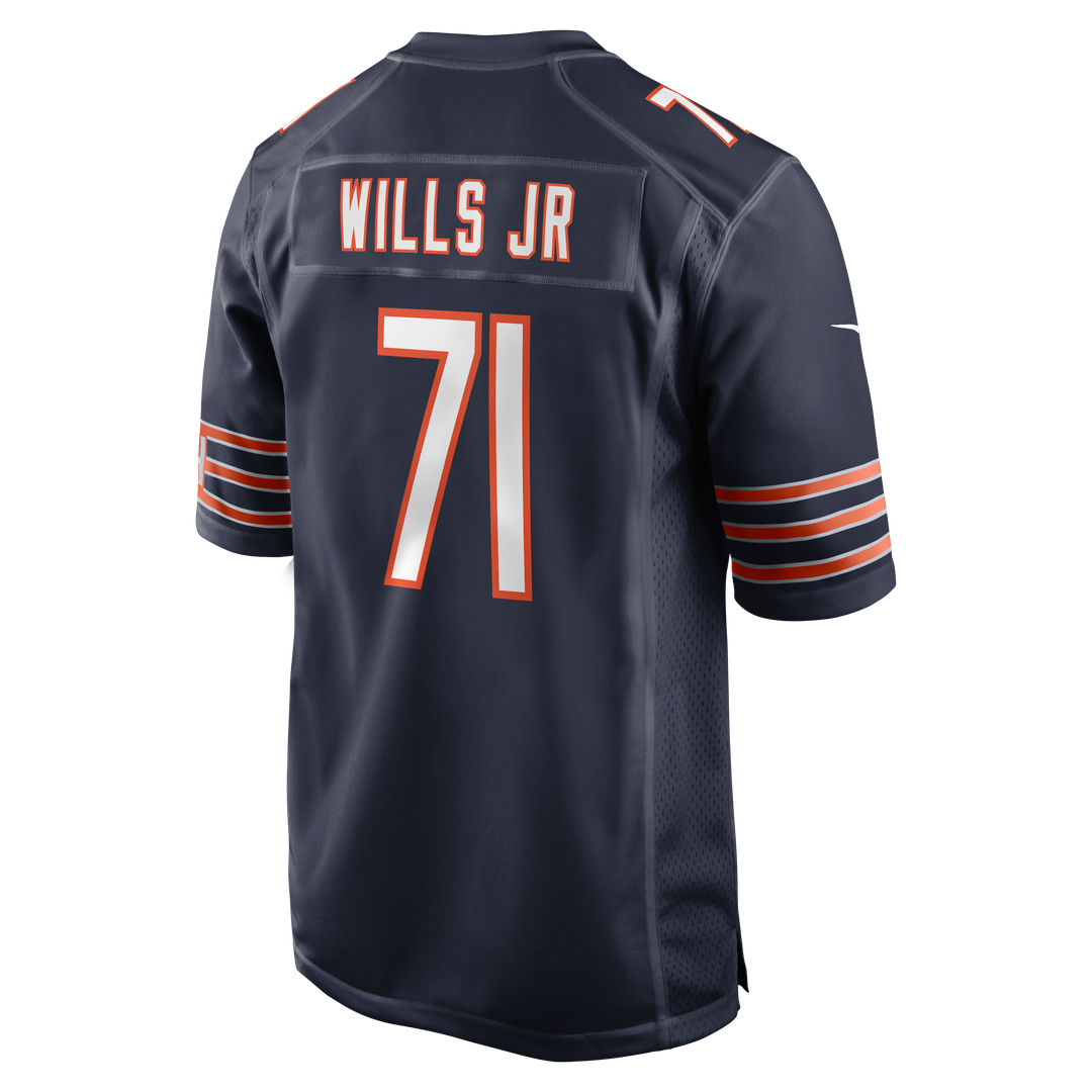 Men's Chicago Bears Jedrick Wills Jr. Nike  Navy Team Game Jersey