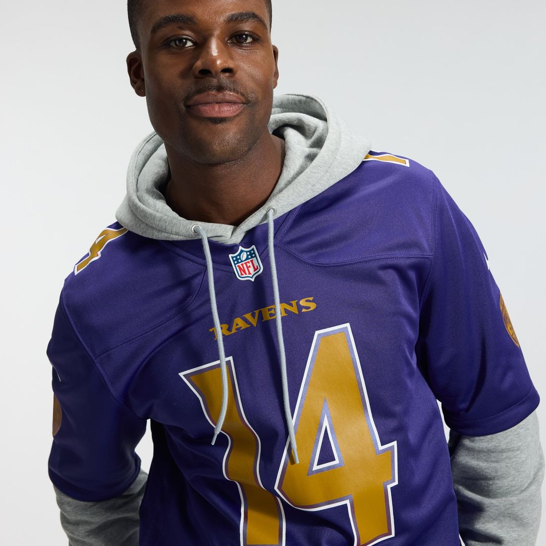 Men's Baltimore Ravens Kyle Hamilton Nike Black Alternate Game Jersey
