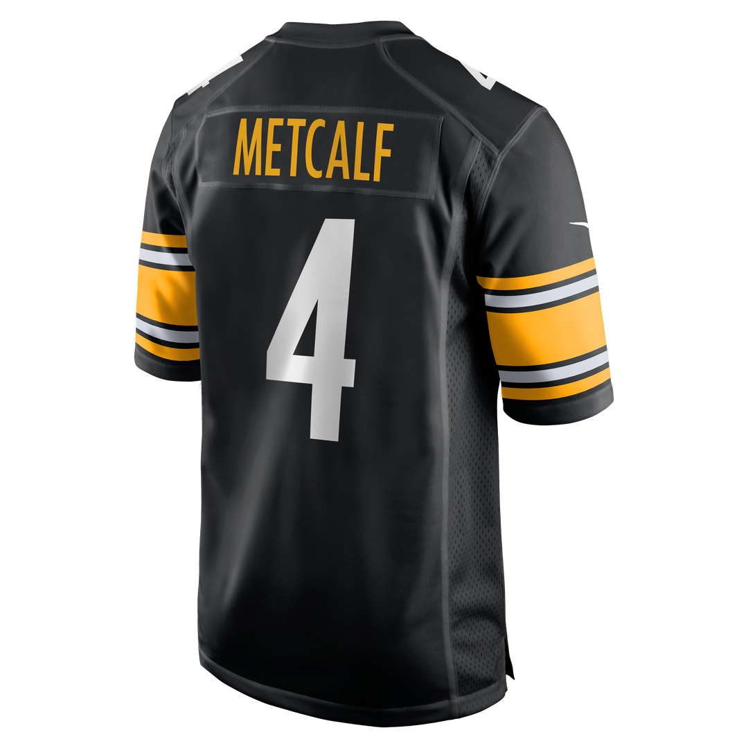 Men's Pittsburgh Steelers DK Metcalf Nike Black Game Player Jersey