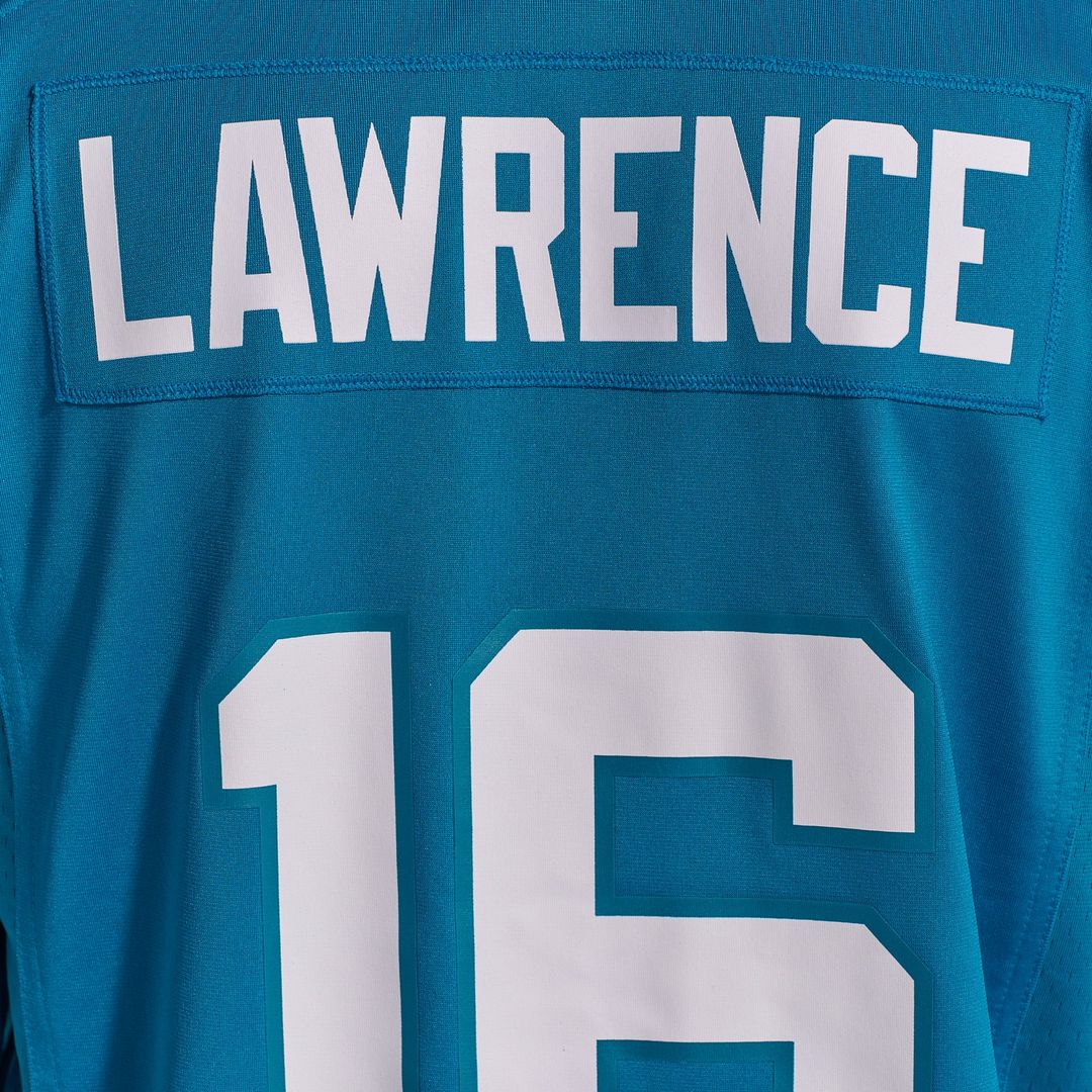 Men's Jacksonville Jaguars Trevor Lawrence Nike Teal Home Game Jersey
