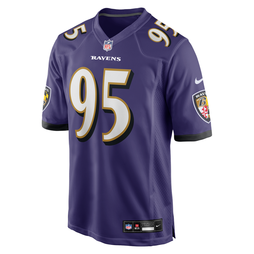 Men's Baltimore Ravens Tavius Robinson Nike  Purple Team Game Jersey