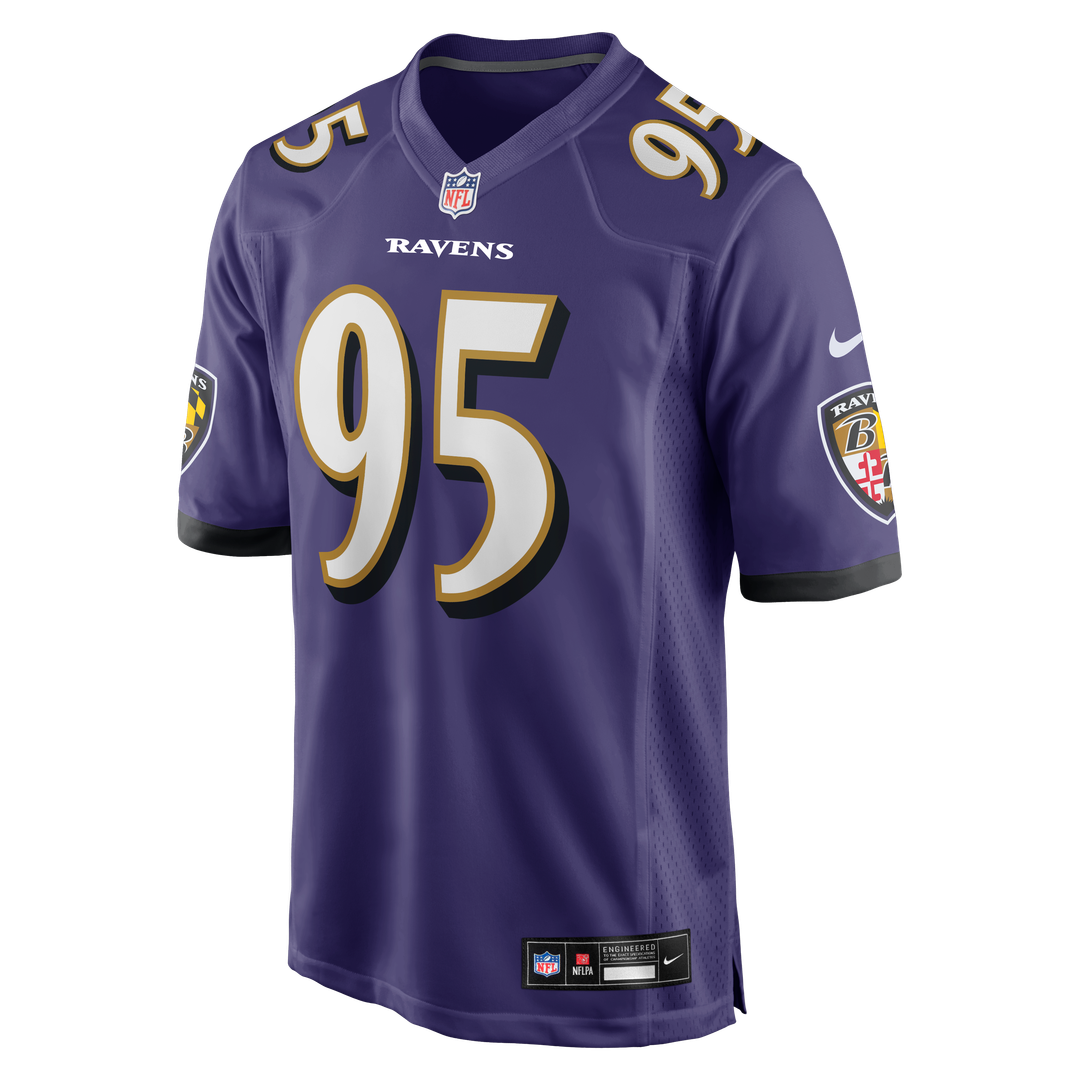 Men's Baltimore Ravens Tavius Robinson Nike  Purple Team Game Jersey