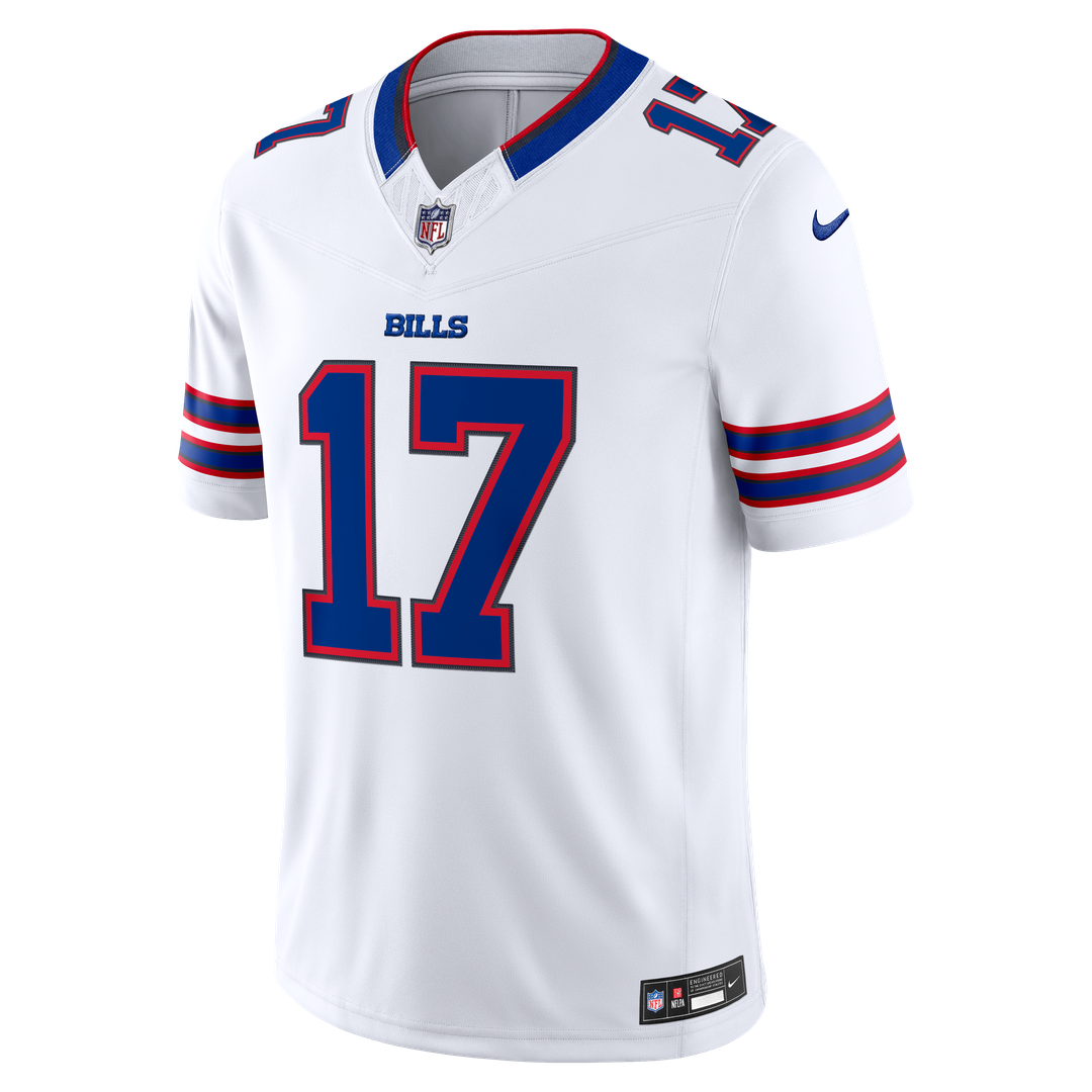 Men's Buffalo Bills Josh Allen Nike White Vapor F.U.S.E. Stitched Limited Jersey