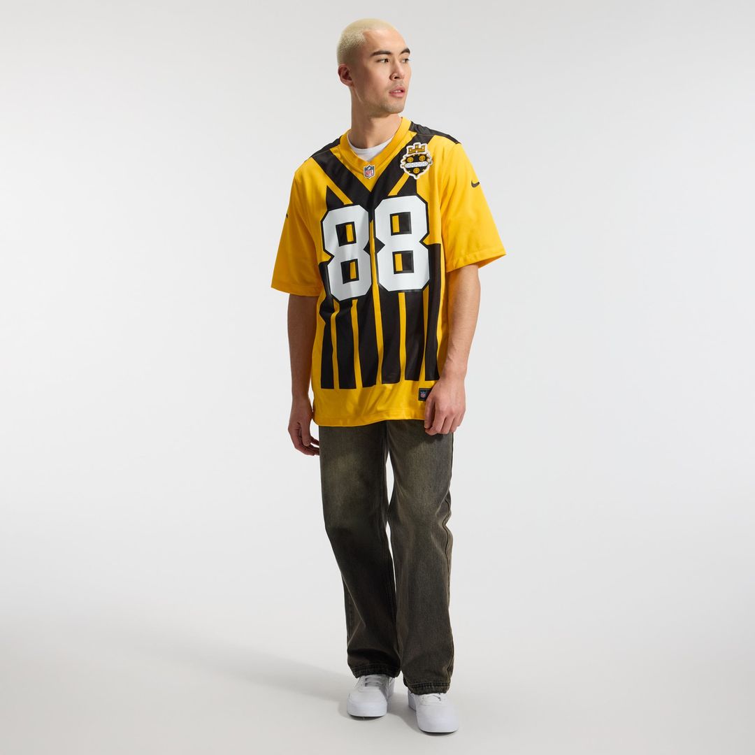 Men's Pittsburgh Steelers Pat Freiermuth Nike Gold Alternate 1933 Throwback Game Jersey