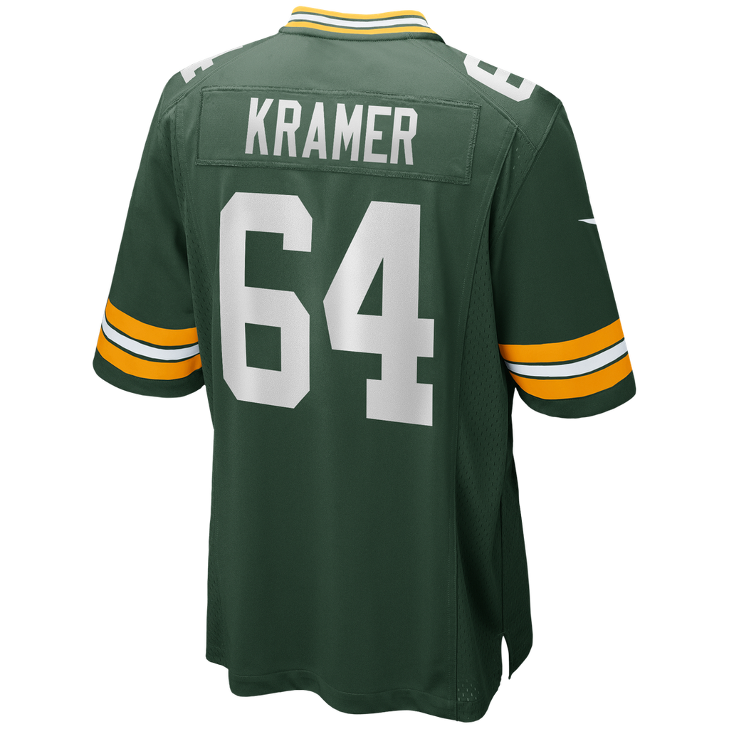 Men's Green Bay Packers Jerry Kramer Nike Green Game Retired Player Jersey