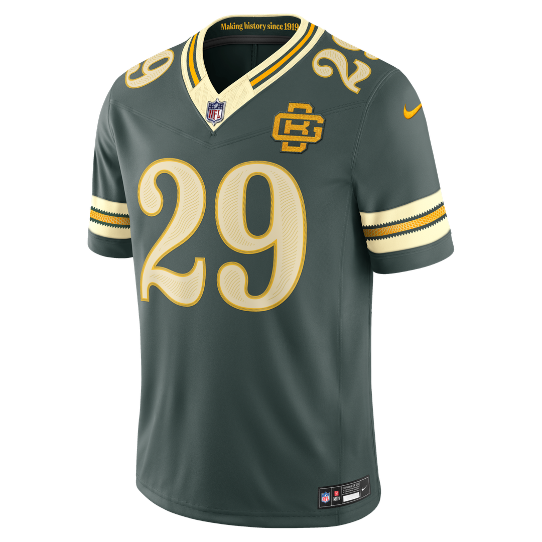 Men's Green Bay Packers Xavier McKinney Nike Green 2026 Rivalries Collection Stitched Limited Jersey