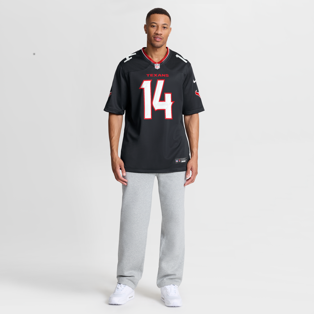Men's Houston Texans Jaylin Noel Nike  Navy Team Game Jersey