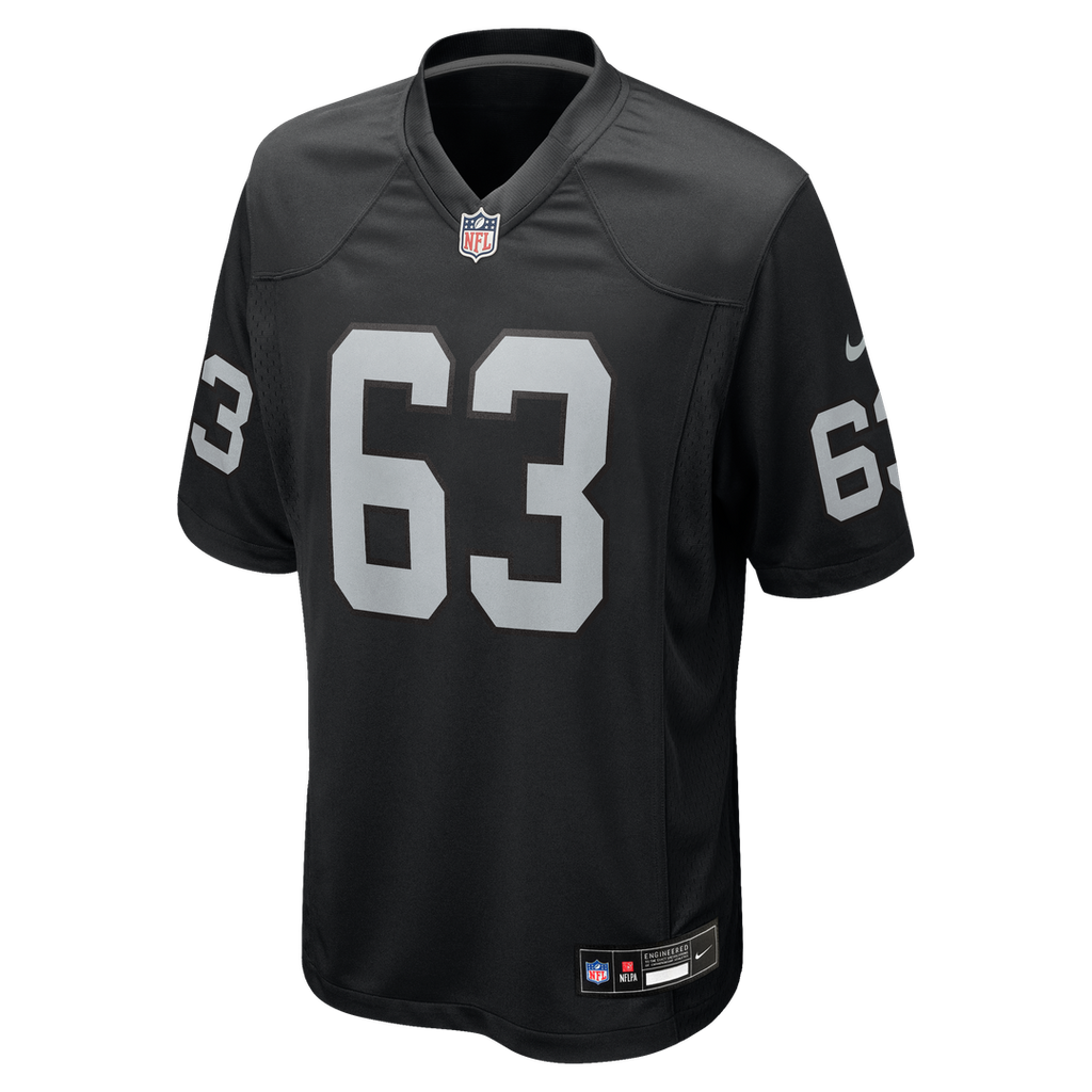 Men's Las Vegas Raiders Gene Upshaw Nike Black Game Retired Player Jersey