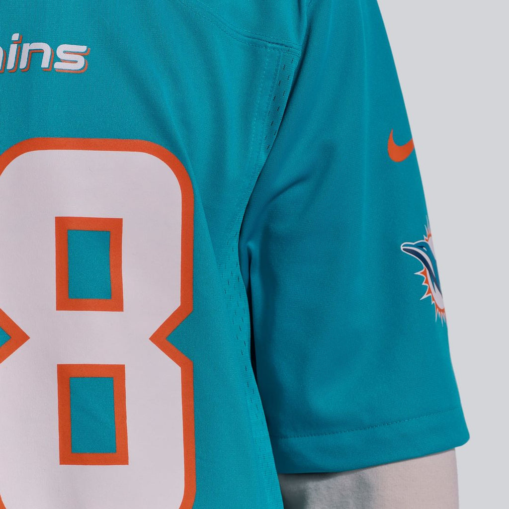 Men's Miami Dolphins De’Von Achane Nike Aqua Player Game Jersey