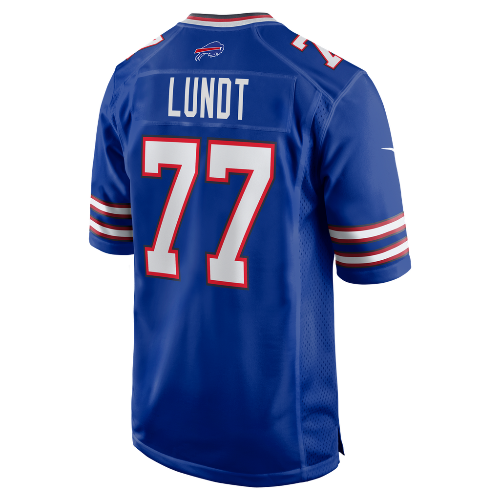 Men's Buffalo Bills Chase Lundt Nike  Royal Team Game Jersey