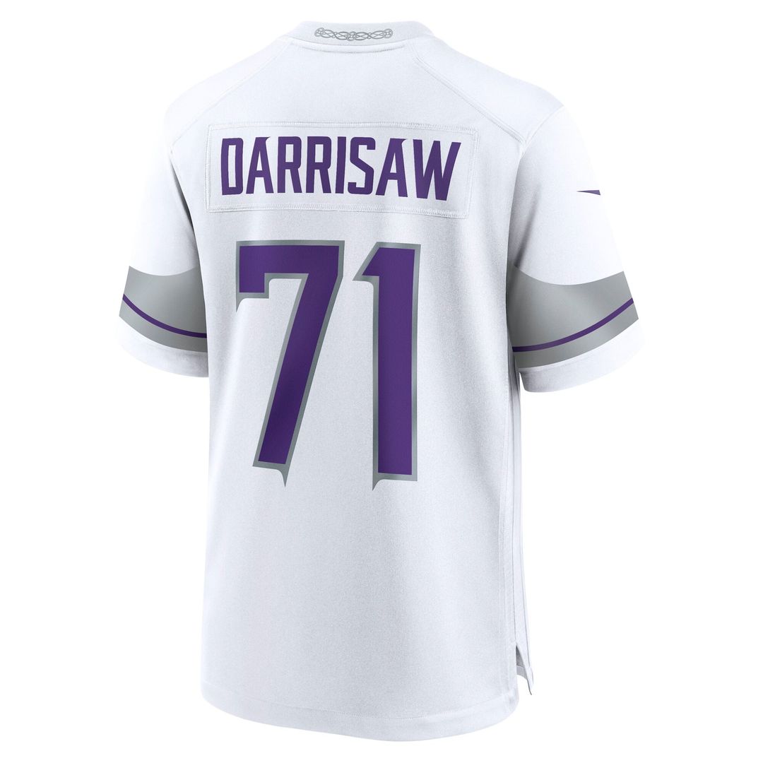 Men's Minnesota Vikings Christian Darrisaw Nike  White Alternate Game Jersey