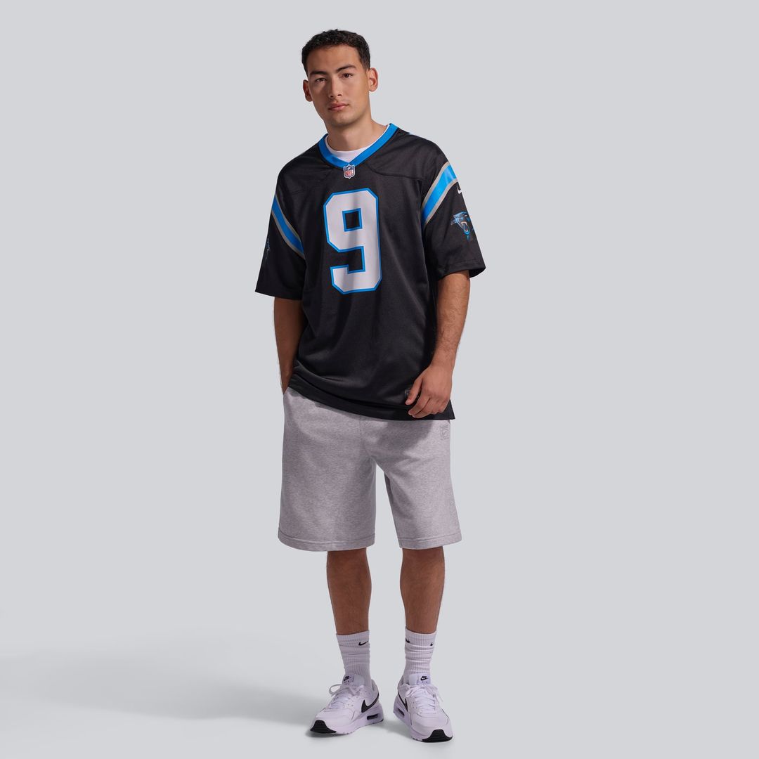 Men's Carolina Panthers Bryce Young Nike Black Team Game Jersey